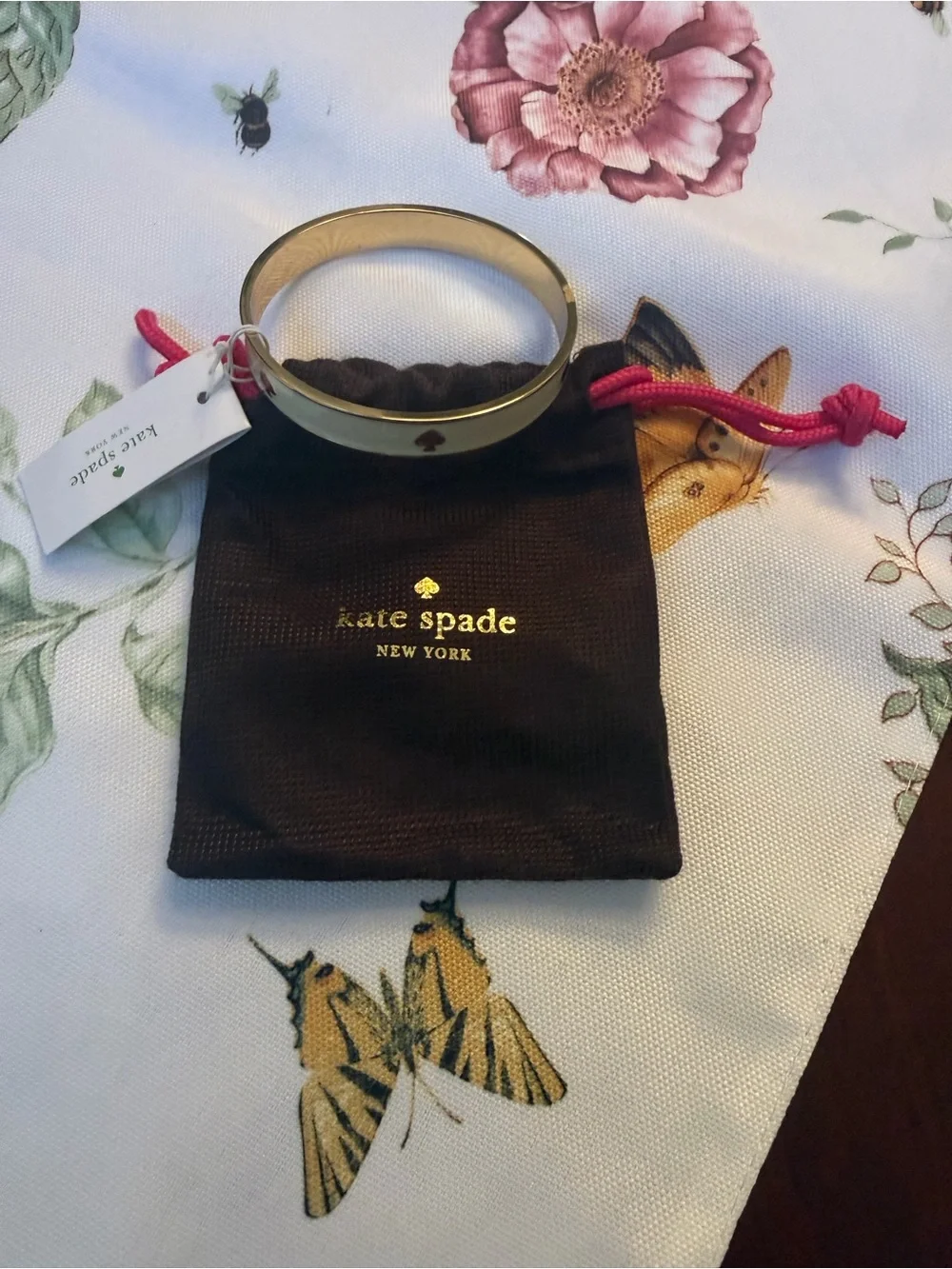 kate spade New York Gold-tone Spade Hinge Bangle Bracelet